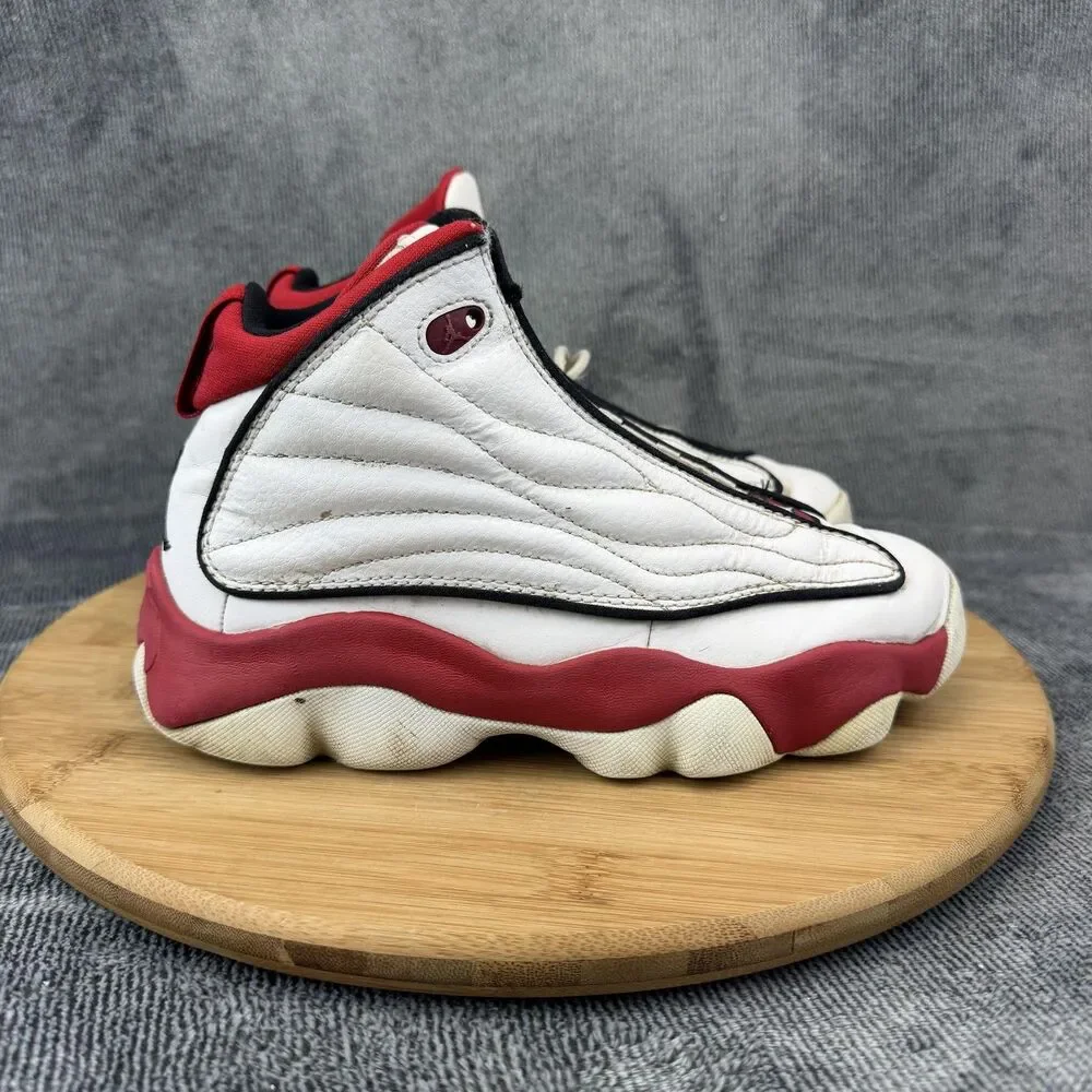 Jordan Pro Strong Shoes Boys Size 3.5Y White Red Basketball Sneakers DC7911-101